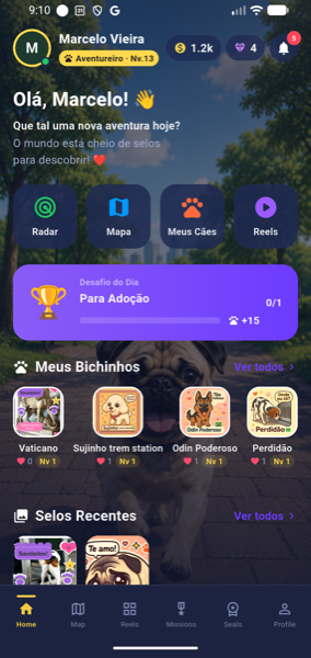 Tela home do GetDog